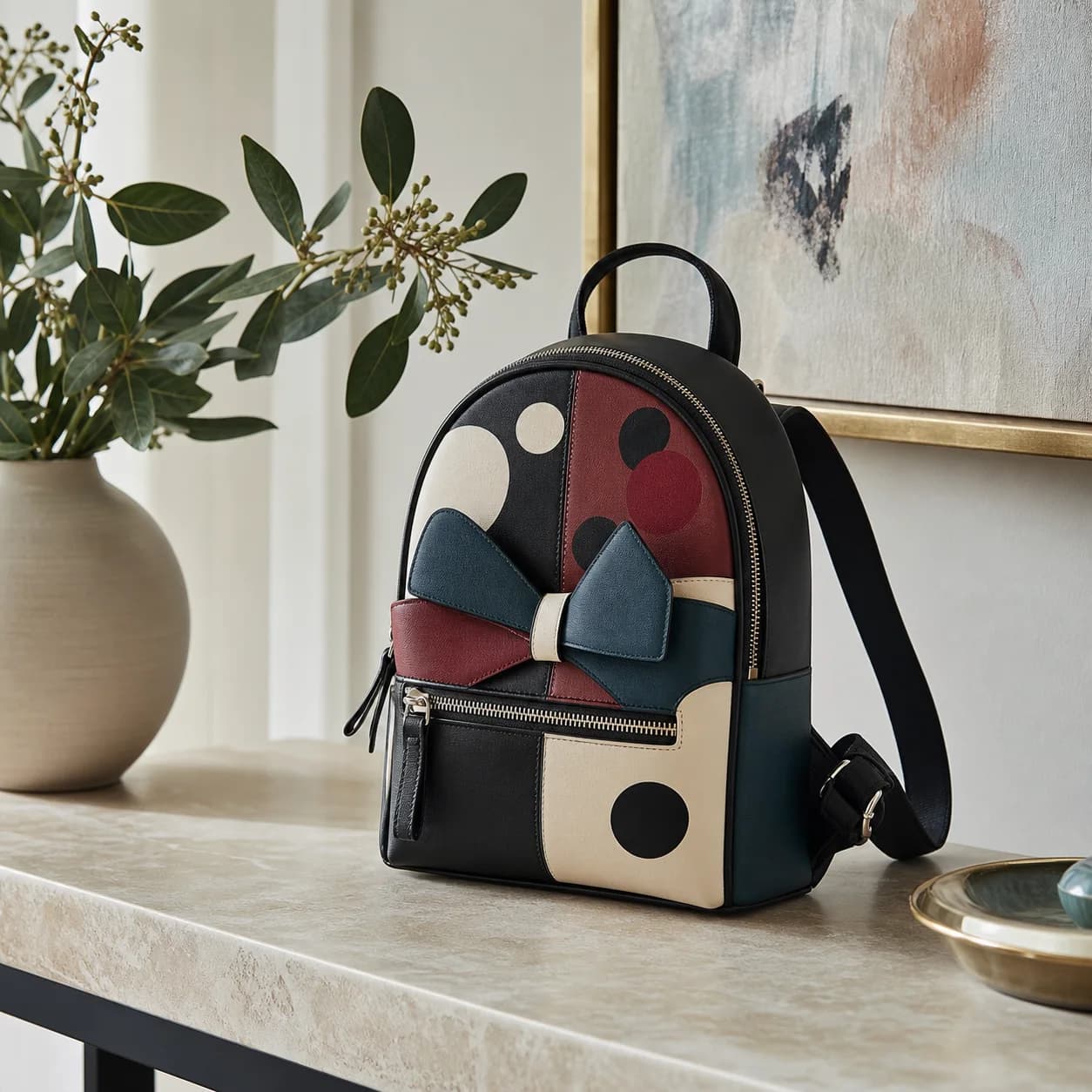 Loungefly Mickey Minnie Donald Daisy Mini Backpack