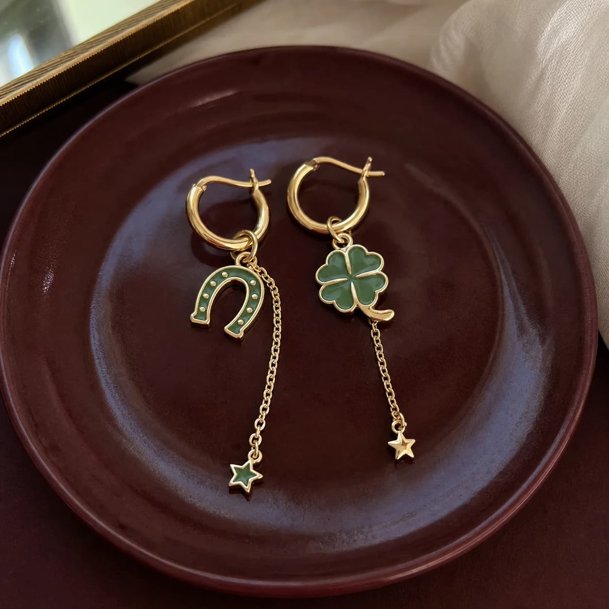 Betsey Johnson Lucky Charm Earrings